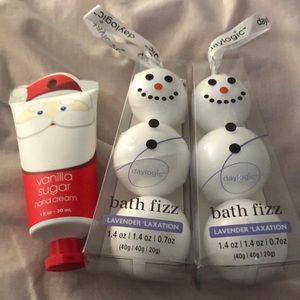 Bundle of 3 Holiday themed bath and skincare items